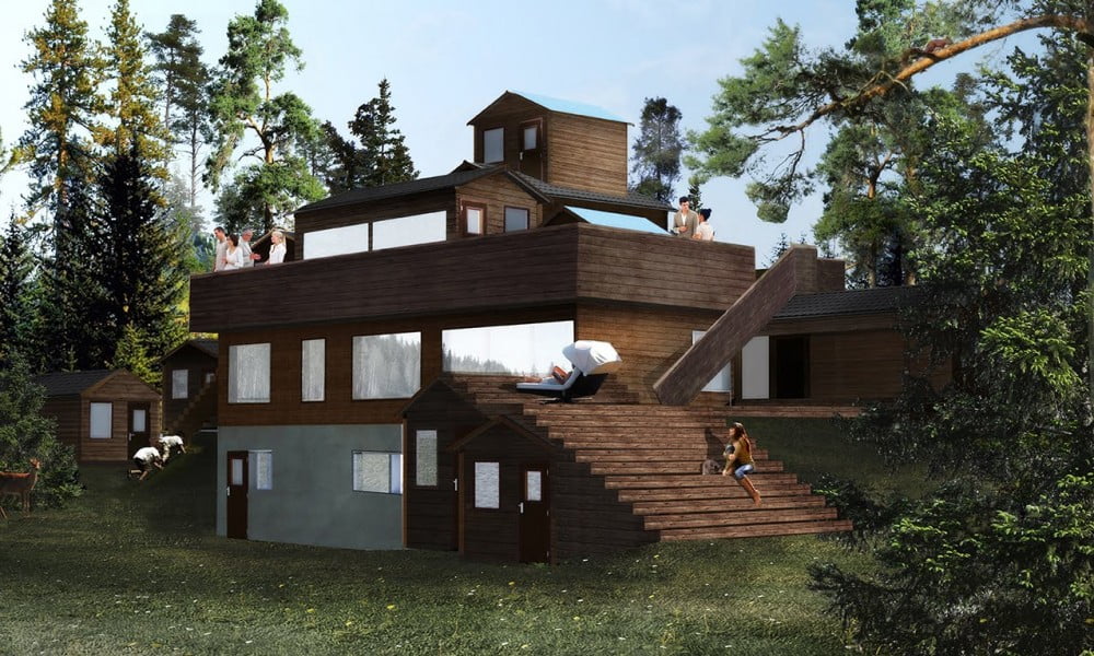 Rendering of the house