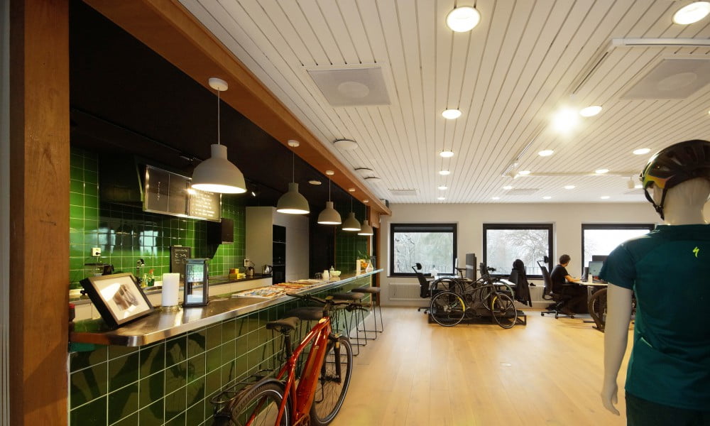 Bar and office space