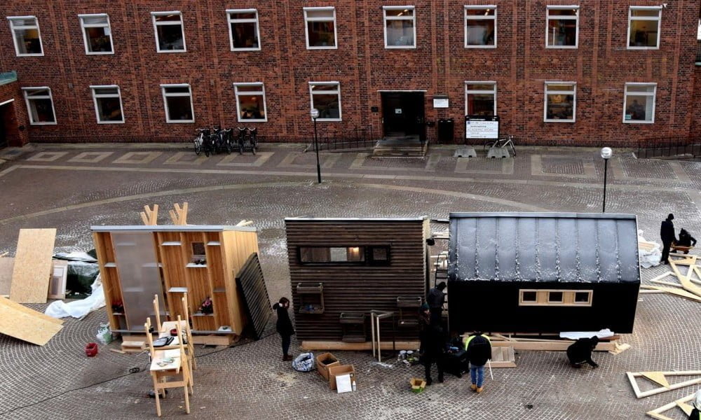 House 2, 1 and 3 finished on KTH Campus