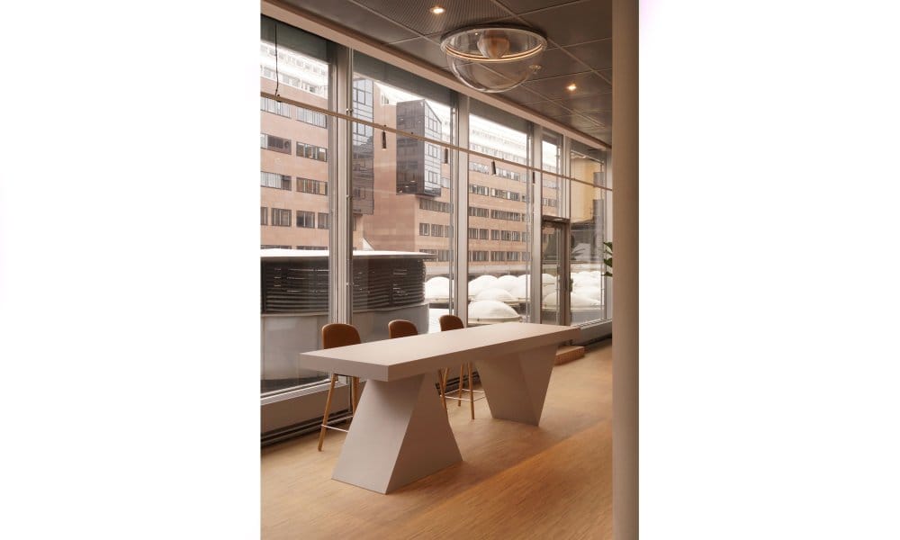 Table on triangles